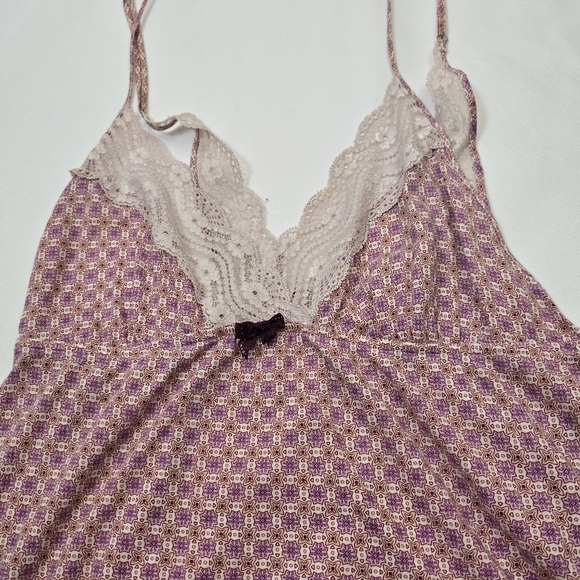 Victoria Secret Sleep Slip Dress Lace Detail Chemise Style Lace Ruffled Hem L - Picture 7 of 12